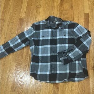 Express Monochrome Plaid Shirt